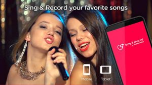 Red karaoke Sing & Record